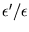 $\epsilon '/\epsilon$