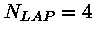 $N_{LAP}=4$