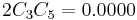2 C _3 C _5 = 0.0000\,